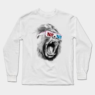 3D Gorilla Long Sleeve T-Shirt